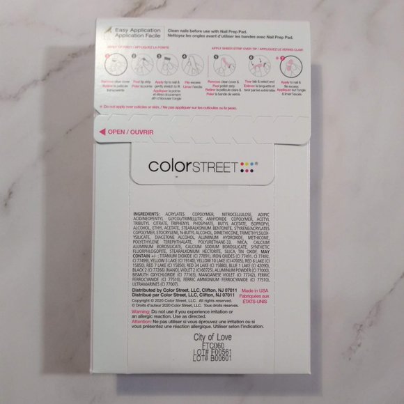 Color Street City of Love French Manicure Nail Strips - Picture 3 of 3